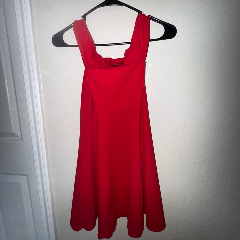Teeze Me Short, Strapless, Bright Red Dress. XS.